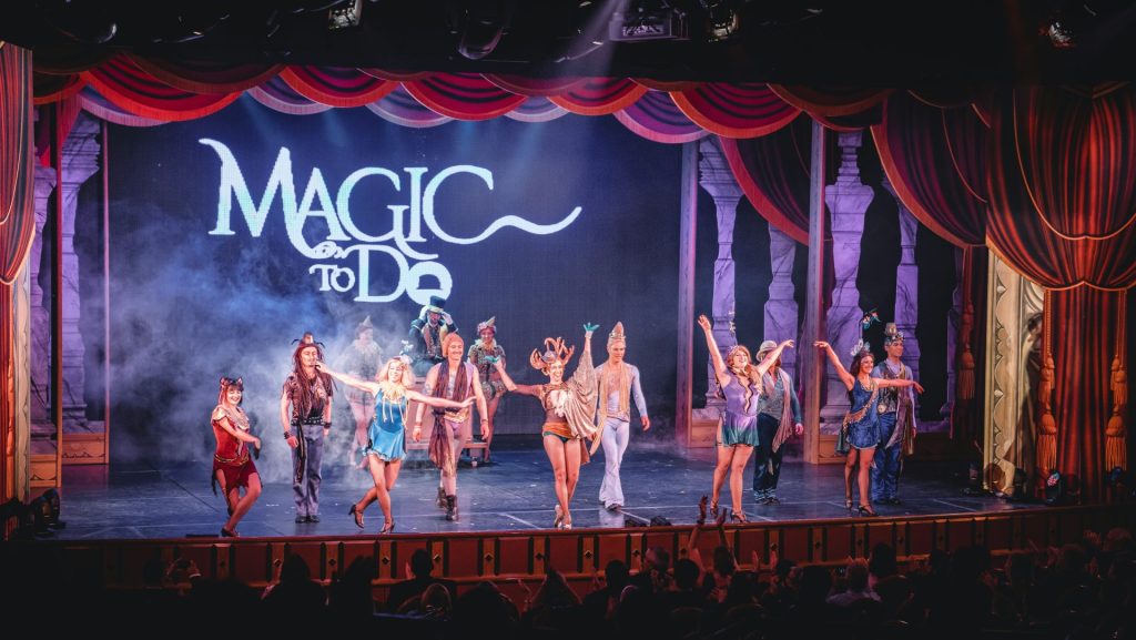 people performing on stage